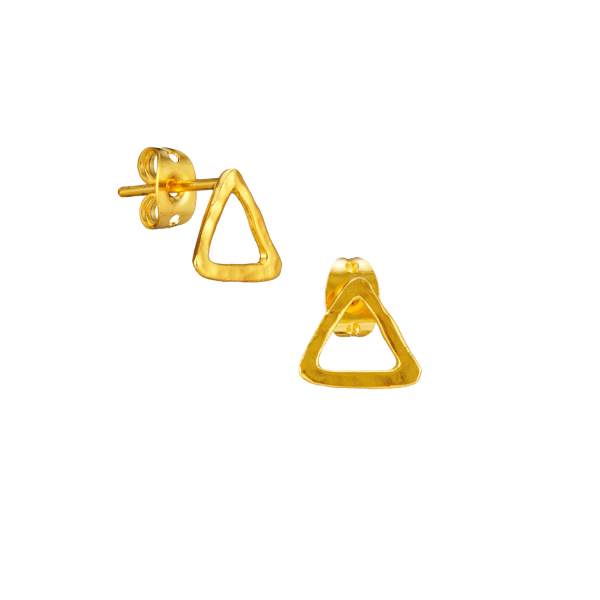 Earring made from brass, goldplated